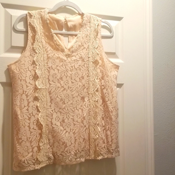 Lace tank top blouse - Picture 1 of 2